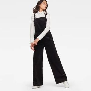 G Star Black Velvet Overalls